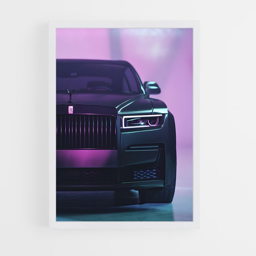 Poster Noir et Rose – affiche Rolls-Royce (vue 3)